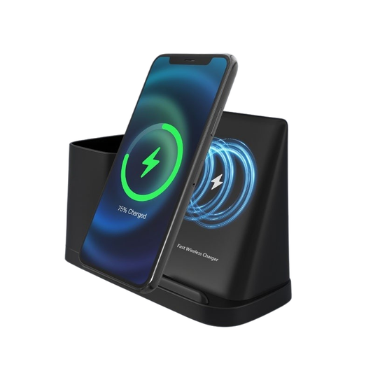 Creative Desktop Organizer Pen Holder With Wireless Charging